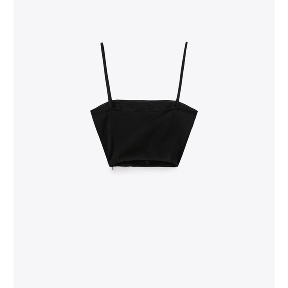 Zara SATIN EFFECT CORSET TOP
BLACK​ - Picture 4 of 5